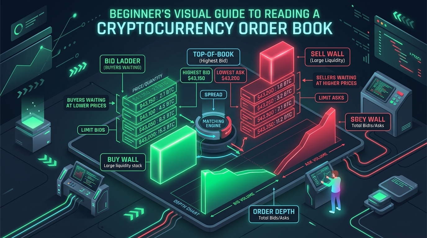 A Beginner’s Guide to Reading a Crypto Order Book: A Visual Explainer