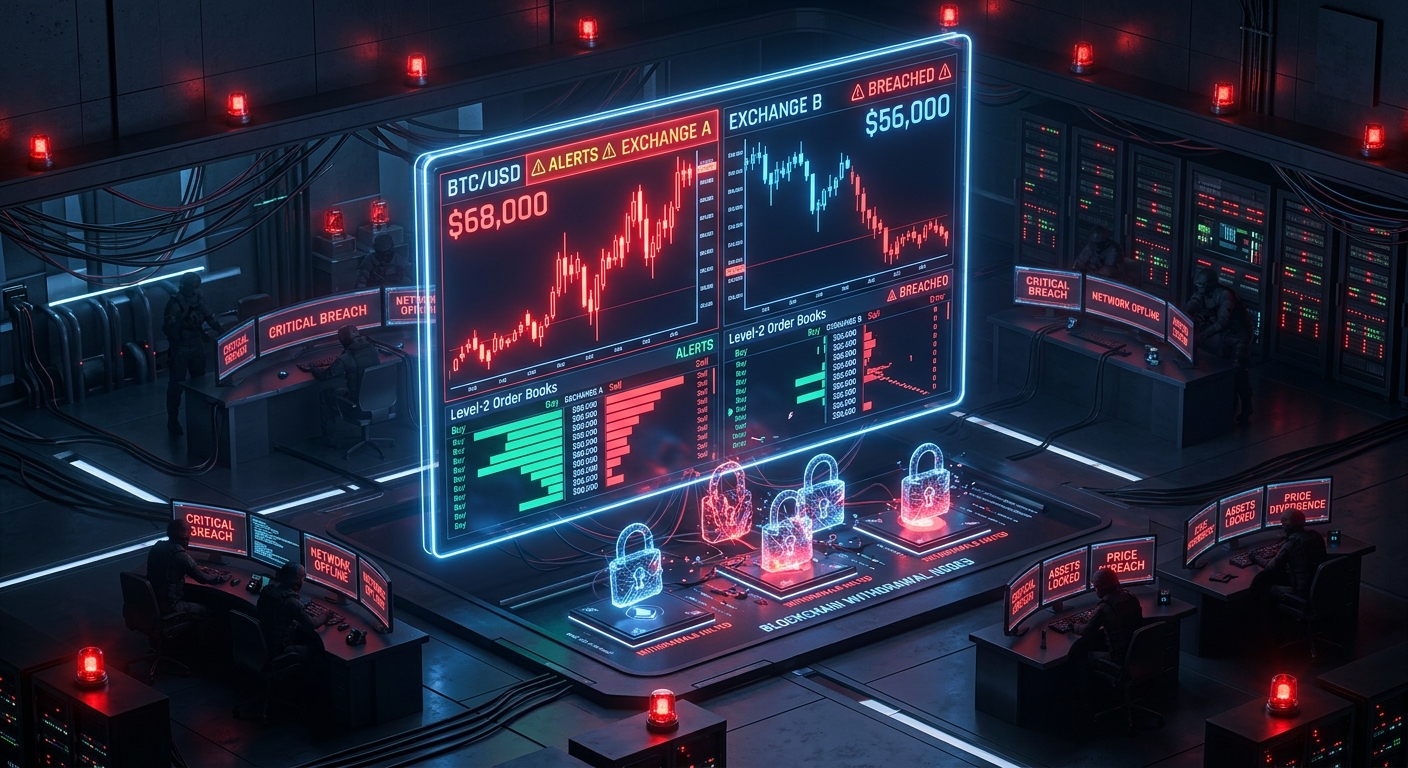 What Bitcoin's Price Gap Looked Like During the Last Exchange Hack & Outage: A Forensic Case Study of Market Dislocation