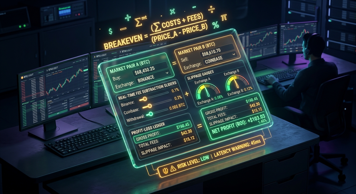 Build-Your-Own Break-Even Calculator: The Quantitative Blueprint for Zero-Risk Crypto Arbitrage