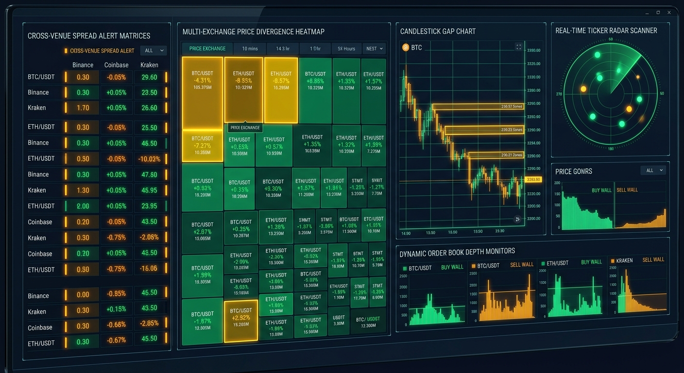 Crypto Price Gap Scanner: The Quantitative Playbook for Spotting Cross-Venue Gaps, Session Breakouts & Liquidity Imbalances