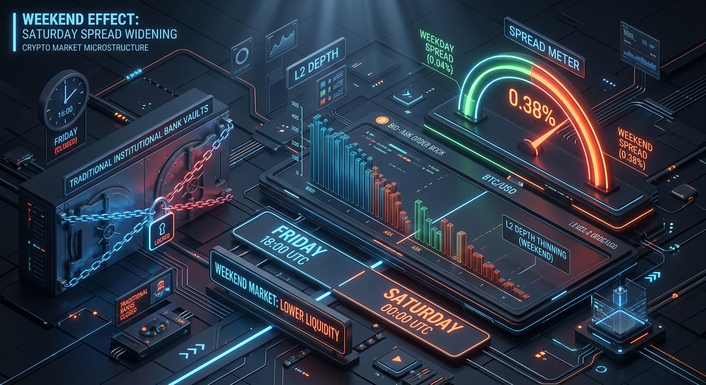 The Weekend Effect: Are Crypto Spreads Wider on Saturdays? (Empirical Scanner Data Study)
