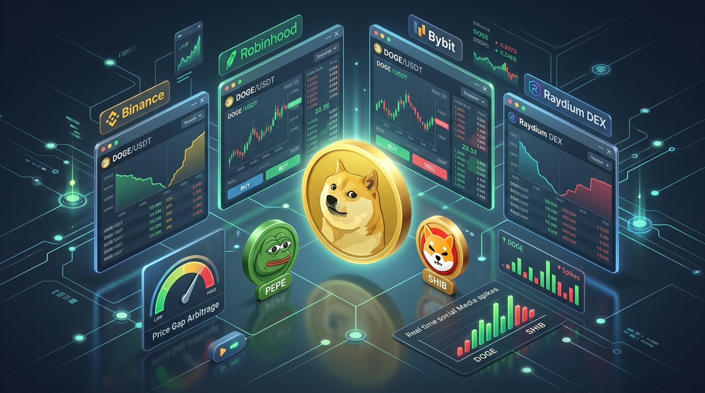 Dogecoin and Meme Coin Price Gaps Across Exchanges: Viral Volatility, Retail Herd Dynamics, DEX Sniping, and Arbitrage Traps