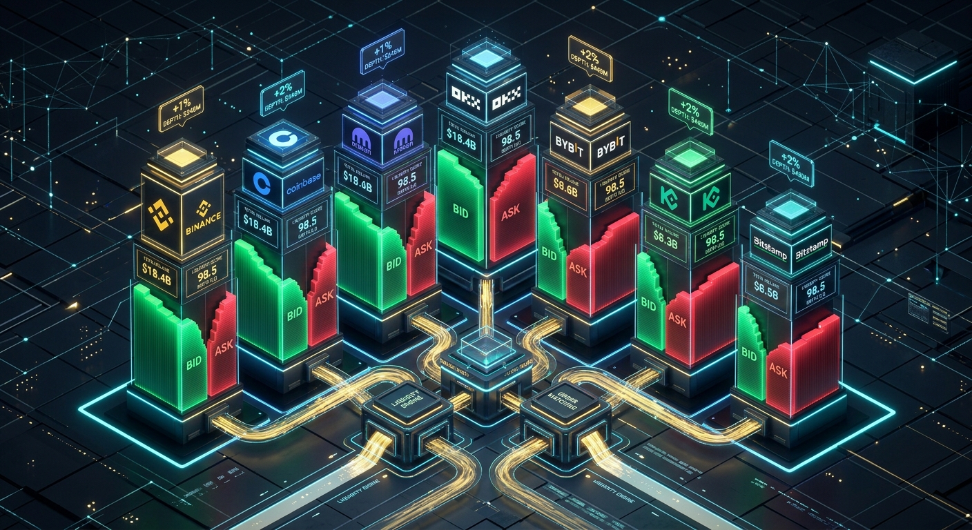 Highest Liquidity Crypto Exchanges Ranked (2026 Master Guide): Level-2 Depth, 1% Slippage Resistance, and Real Volume Verification