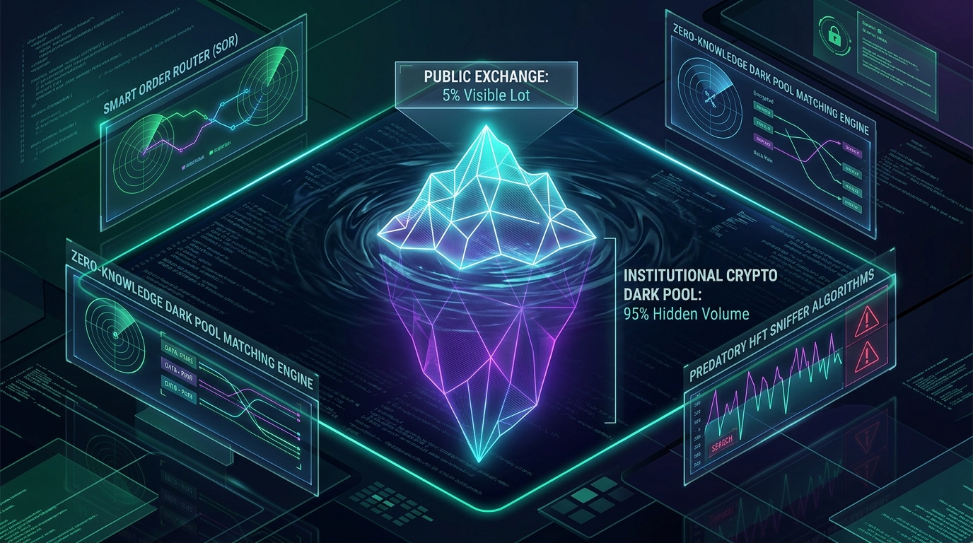 How Institutional Traders Avoid Signaling Their Orders: Iceberg Orders, Dark Pools & Stealth Execution in Crypto