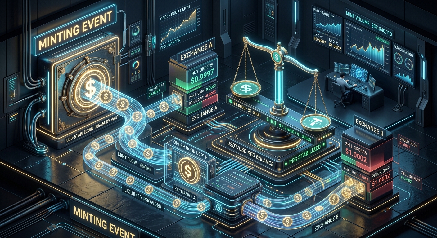 What Happens to the Price Gap During a Stablecoin Issuance/Redemption Event: The Primary-Secondary Market Arbitrage Loop