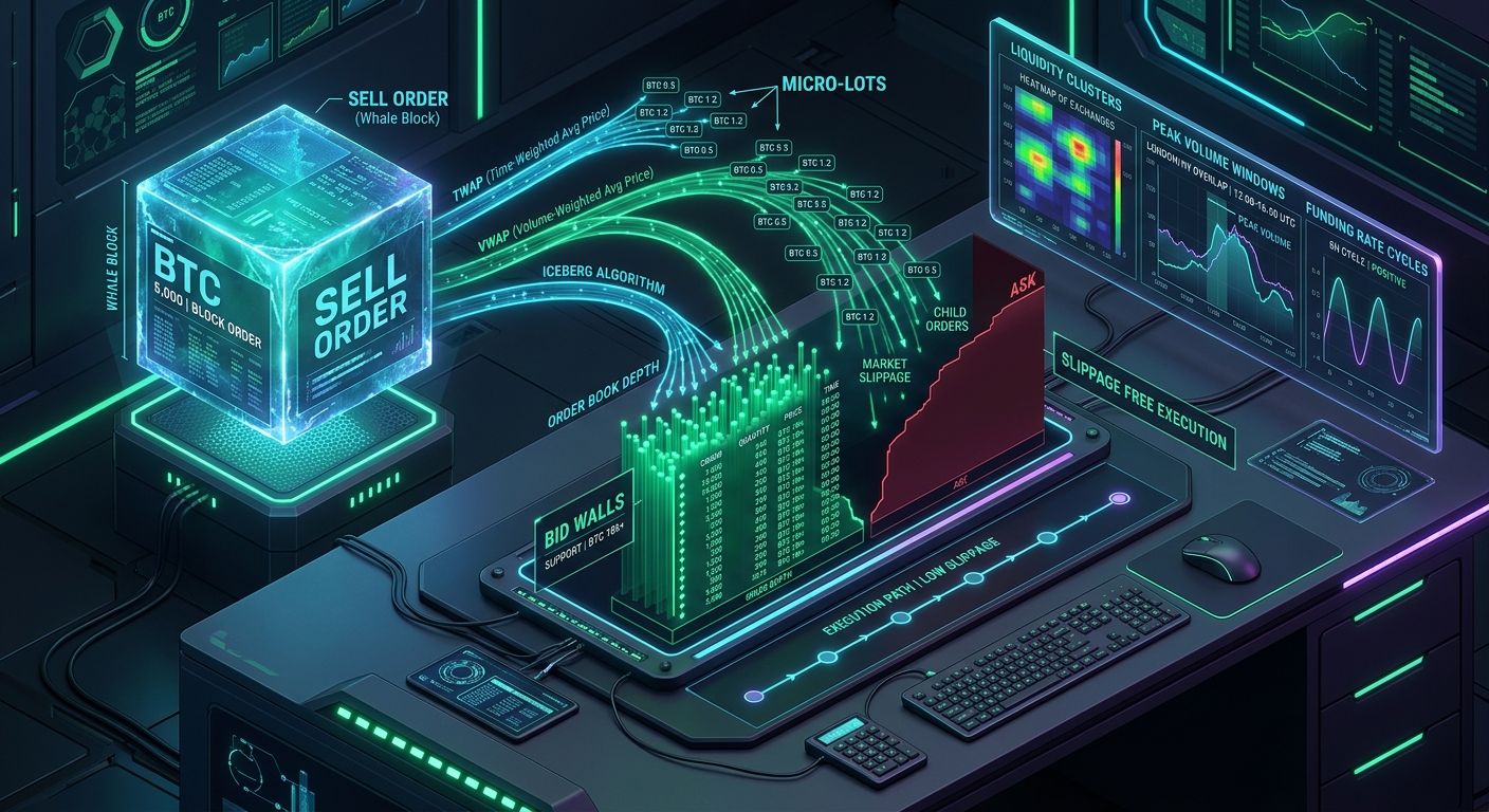 How to Time and Execute a Large Crypto Sell Order Without Crashing the Price Against Yourself