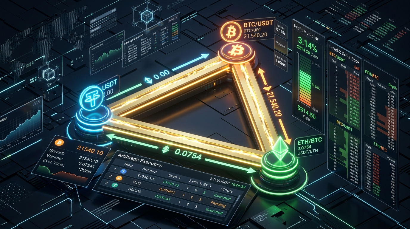 Triangular Arbitrage Calculator & Strategy Guide: Single-Exchange 3-Pair Loops, Mathematical Formulas, and Execution Mechanics