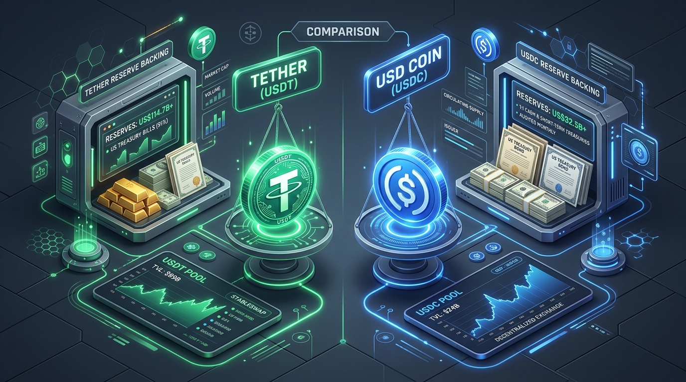 USDT vs USDC: The Ultimate Stablecoin Guide — Reserve Backing, De-Pegging History, Liquidity Depth, and Yield Mechanics Compared