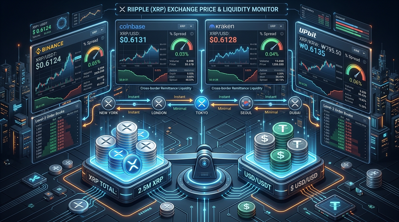 XRP Price Differences Between Exchanges: The Kimchi Premium, Ripple Remittance Corridors, and Cross-Venue Spreads Explained